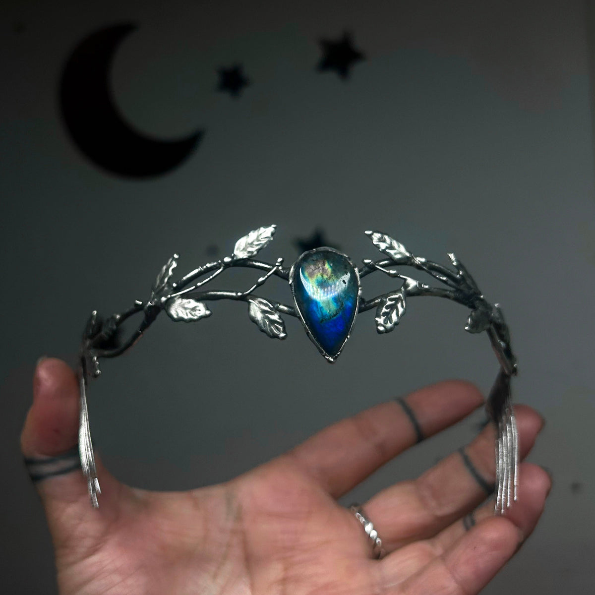 Labradorite tiara