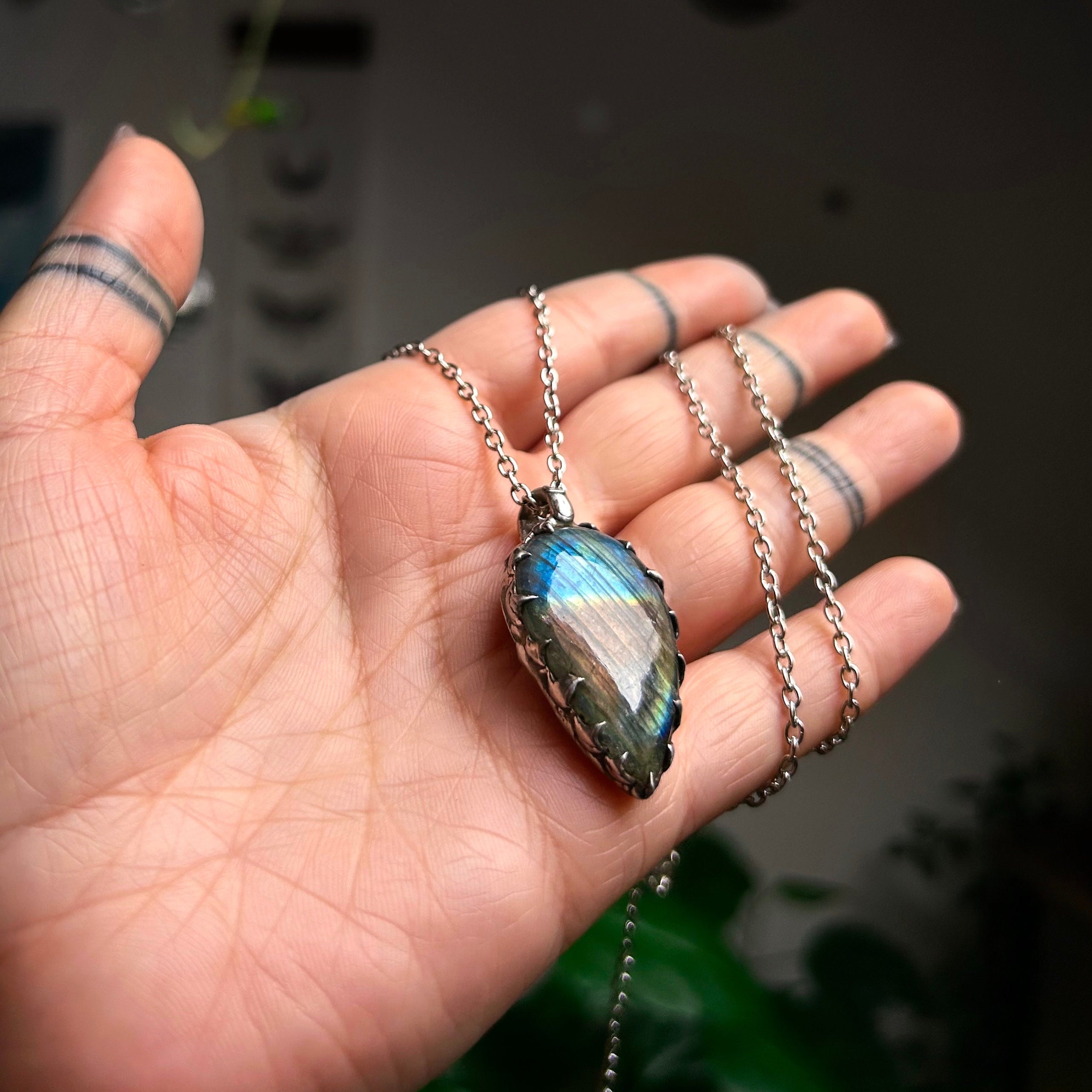 Labradorite necklace