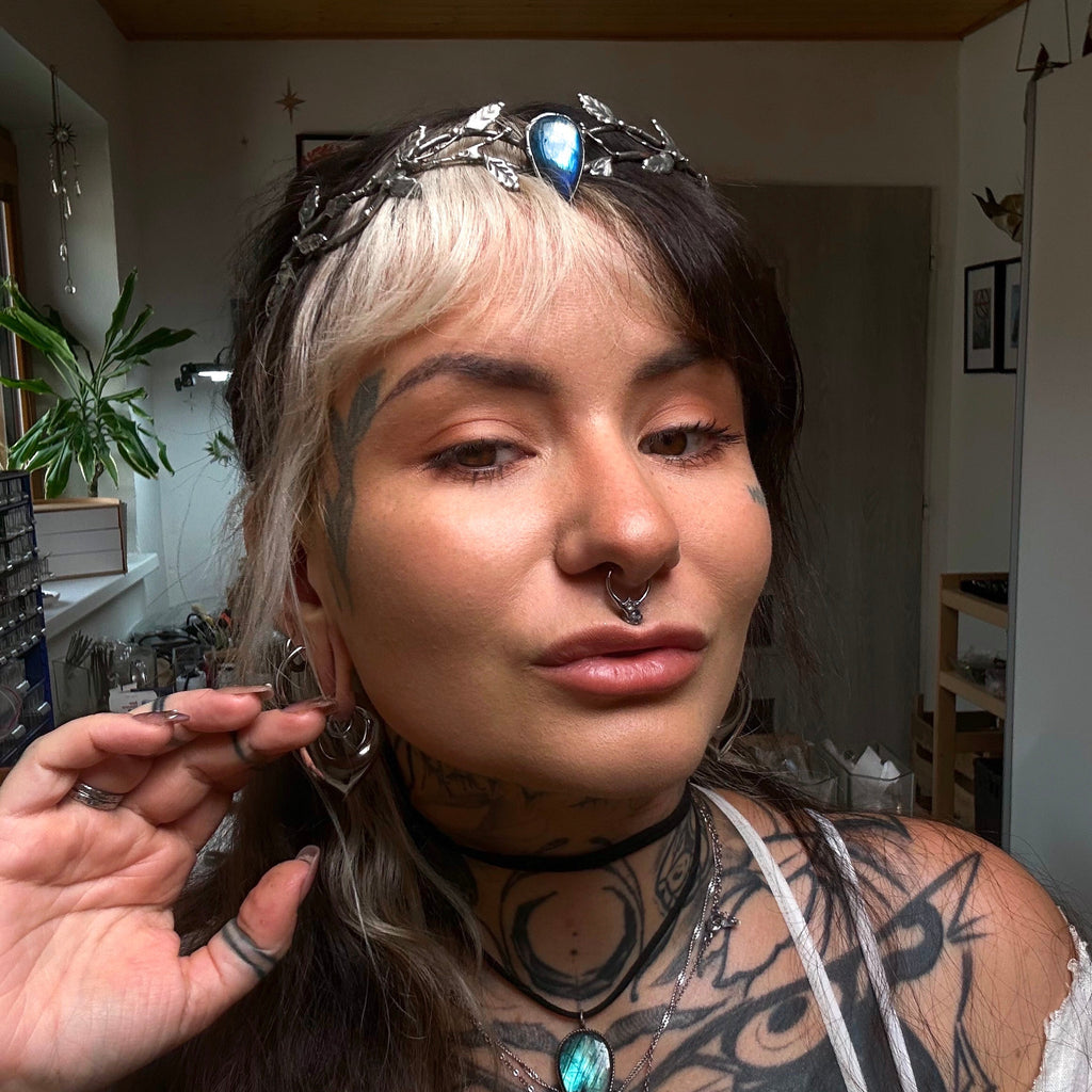 Labradorite tiara