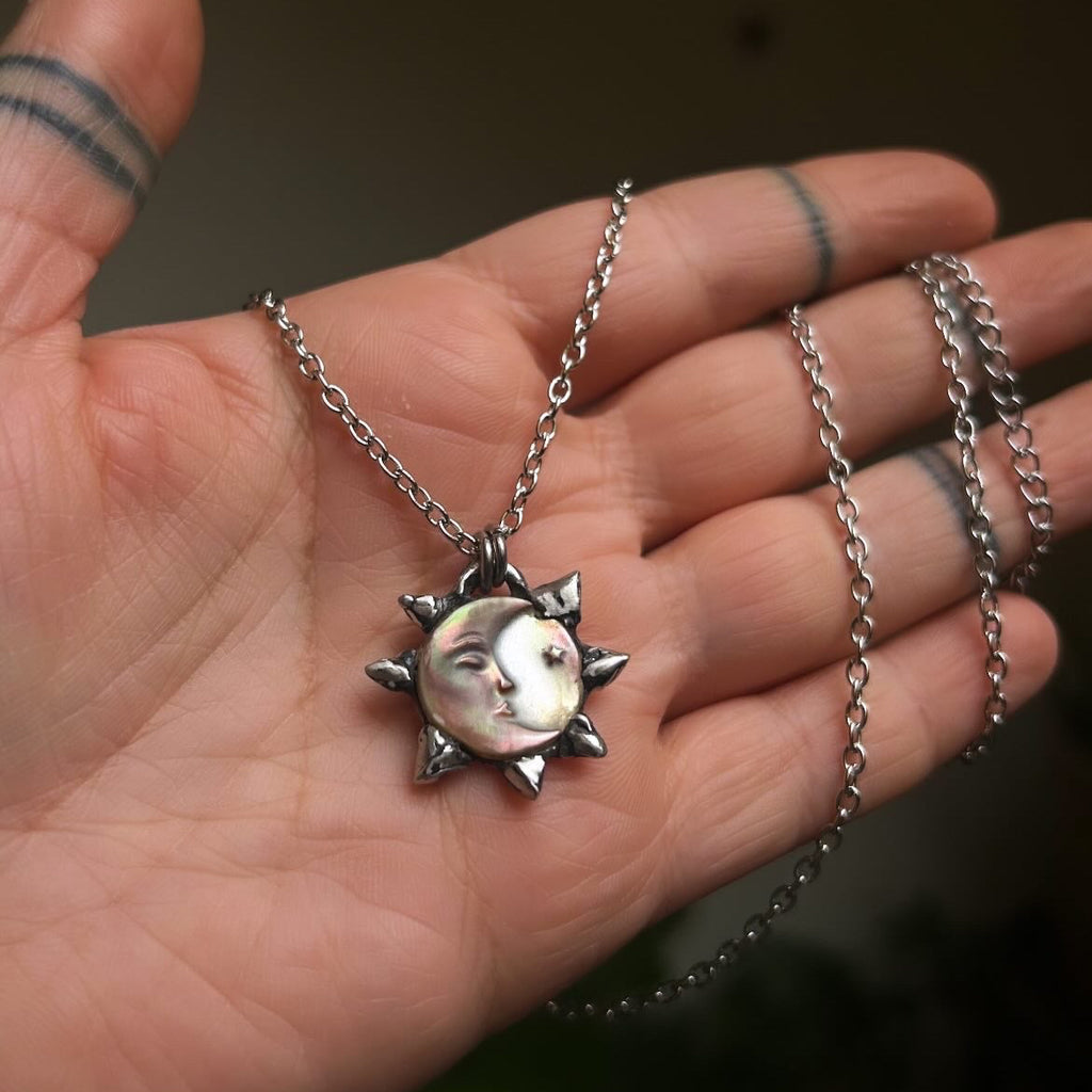 Sun & moon necklace