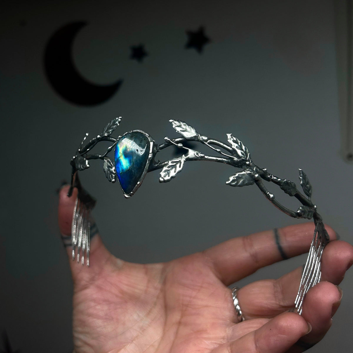 Labradorite tiara