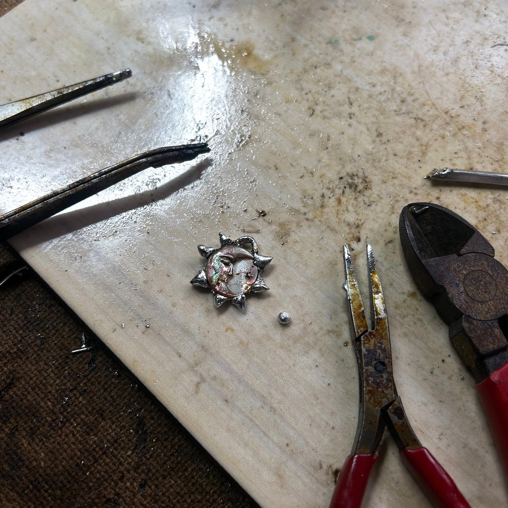 Sun & moon necklace