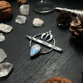 Moonstone hairpin