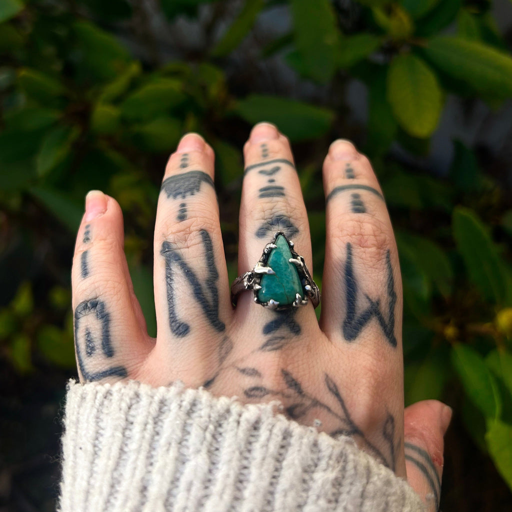 Amazonite ring