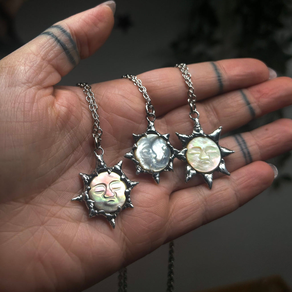 Sun & moon necklace