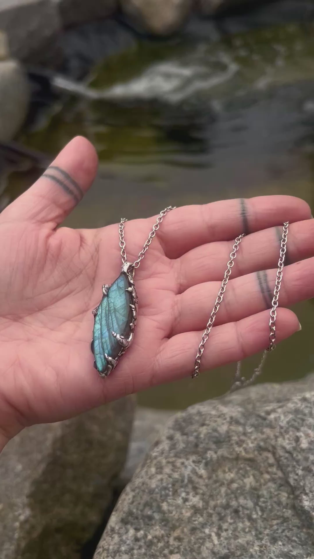 Labradorite necklace